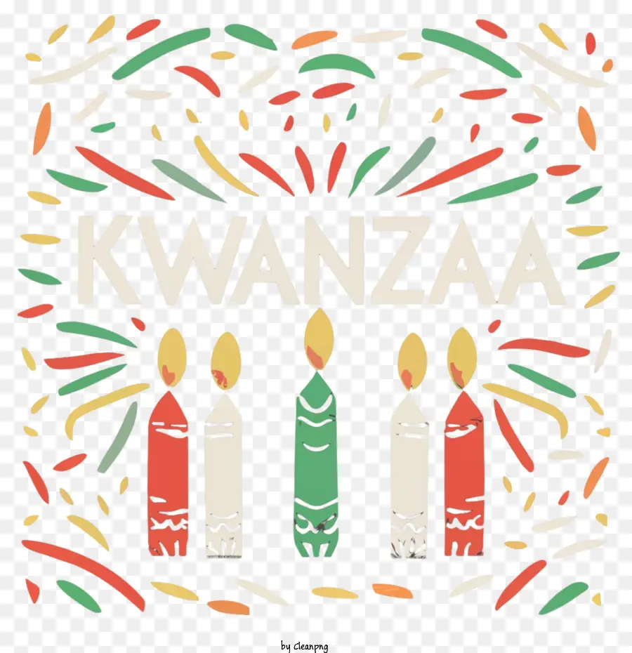 2023 Kwanzaa，Velas Kwanzaa PNG