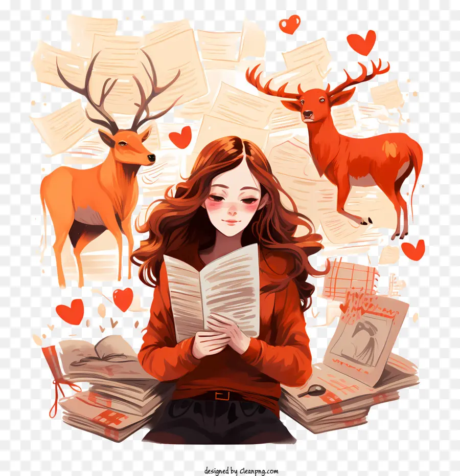 Deer，Livro PNG