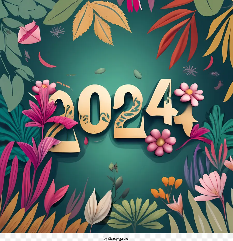 2024 Feliz Ano Novo，Feliz Ano Novo PNG