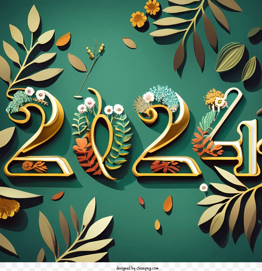 2024 Feliz Ano Novo，Conteúdo De Imagem PNG