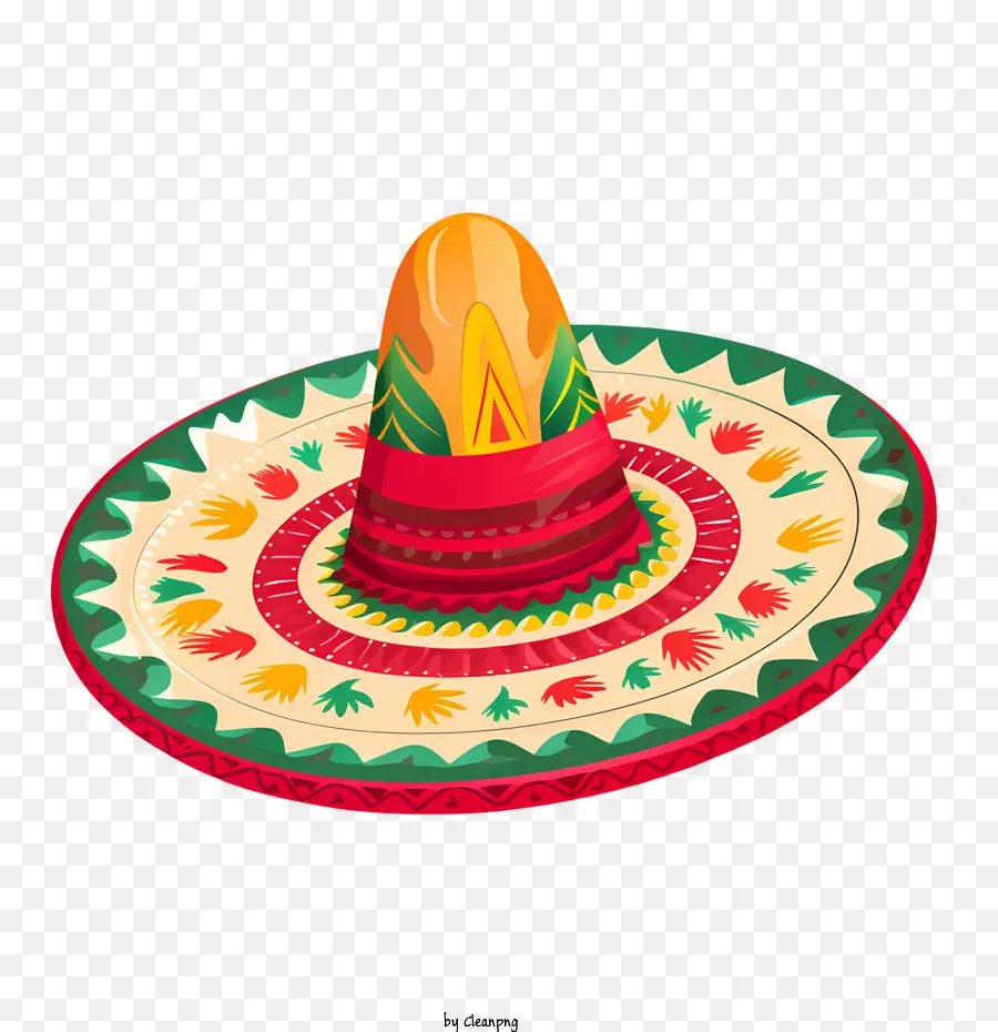 Sombrero Mexicano，Chapéu Mexicano Estereotipado PNG