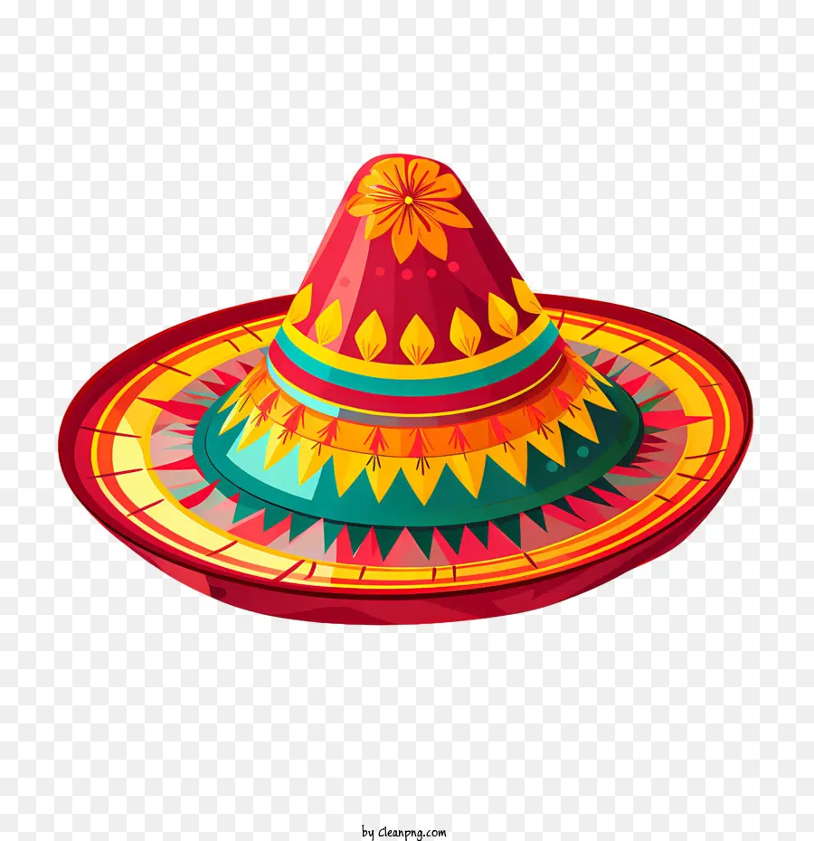 Sombrero Mexicano，Sombrero Colorido PNG