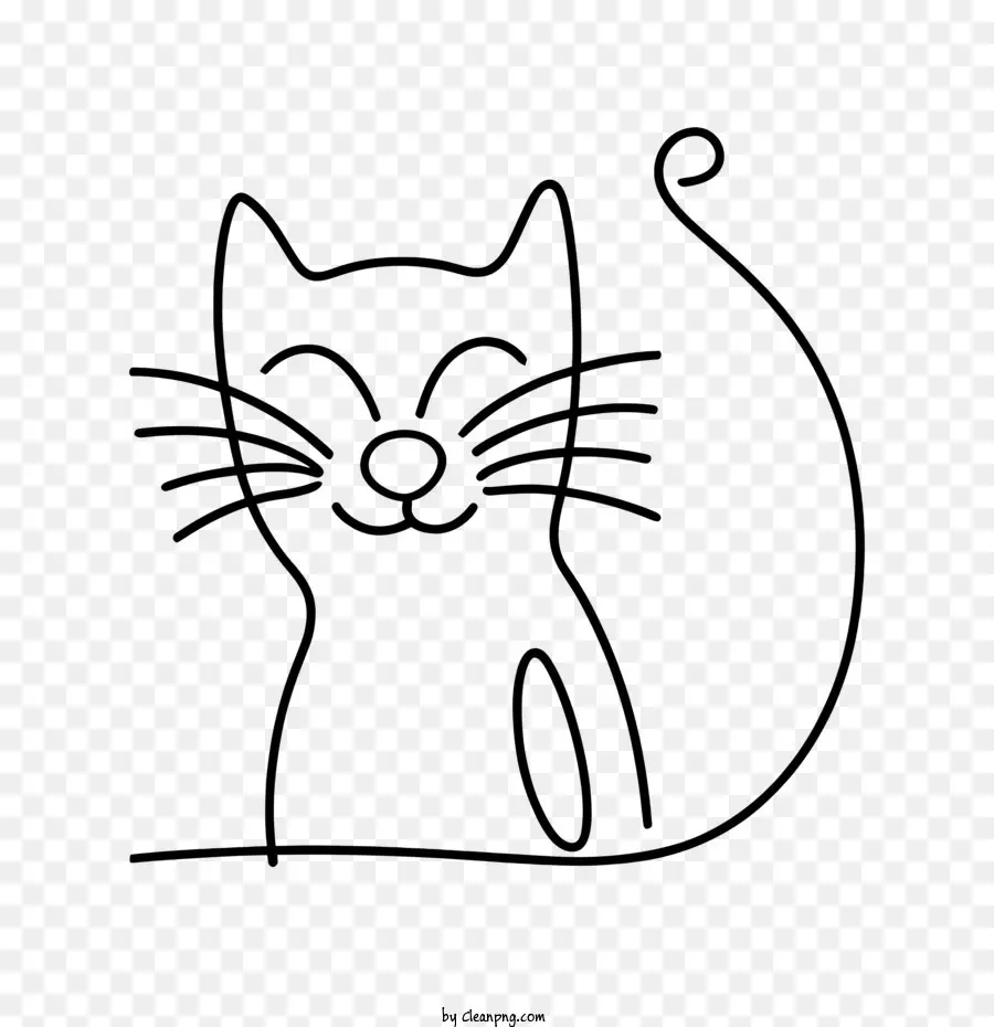 Gato Desenhado à Mão，Gato PNG