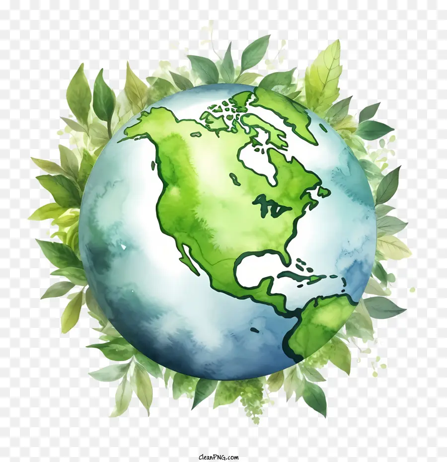 Planeta Verde Terra，Meio Ambiente PNG