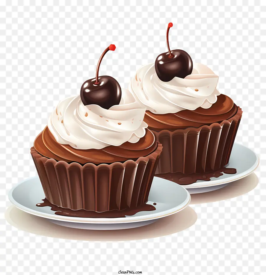 Dia Do Cupcake De Chocolate，Cupcakes De Chocolate PNG