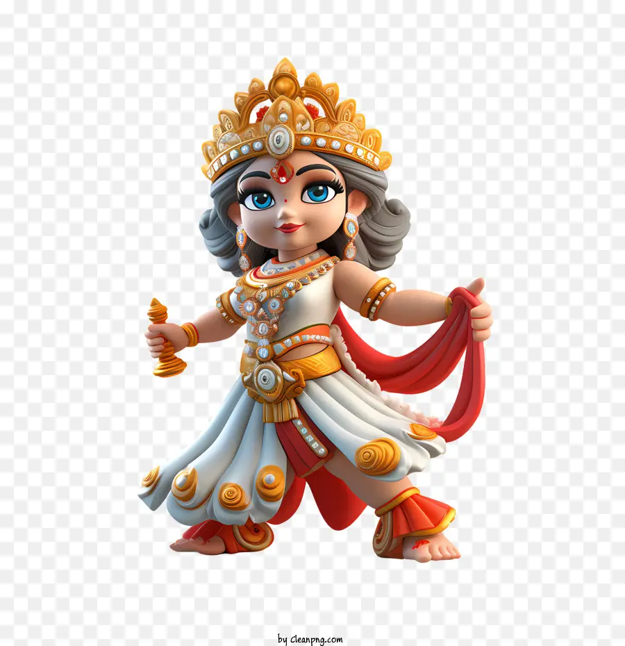 Sharad Navratri，Personagem De Desenho Animado PNG