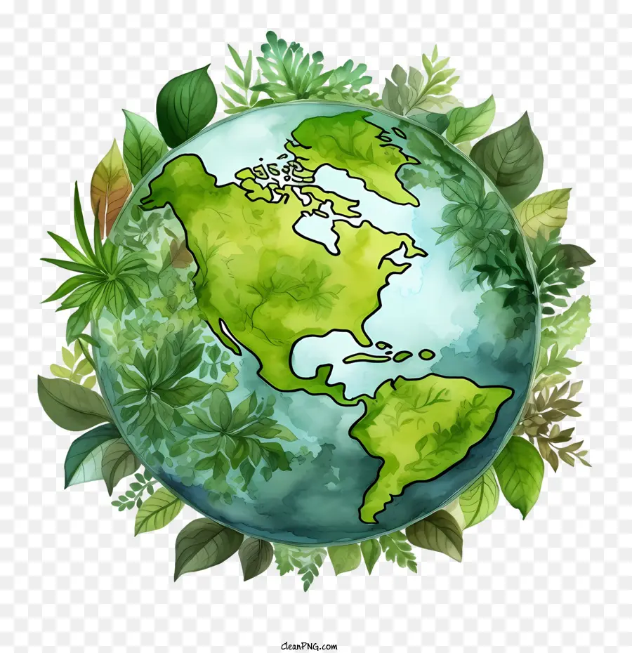 Planeta Verde Terra，Terra Verde PNG