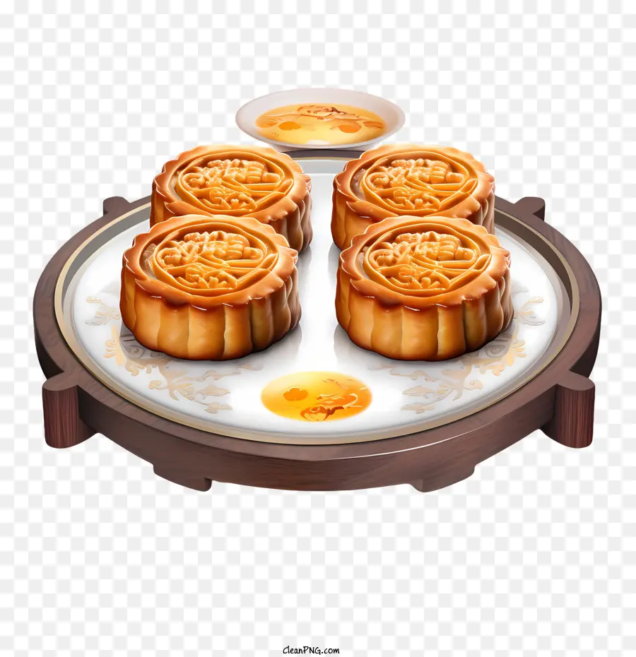 Mooncake，Produtos De Panificação PNG