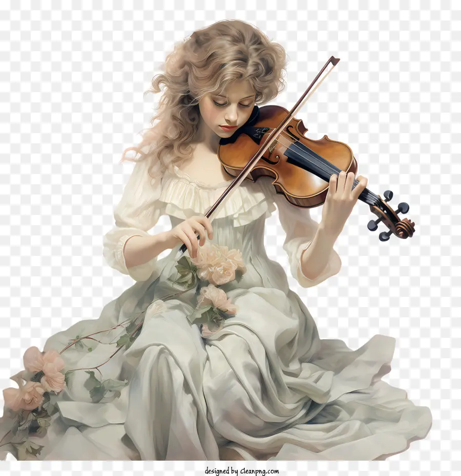 Dia Do Violino，Menina PNG