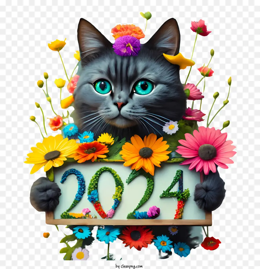Feliz Ano Novo 2024，Ano Novo 2024 PNG