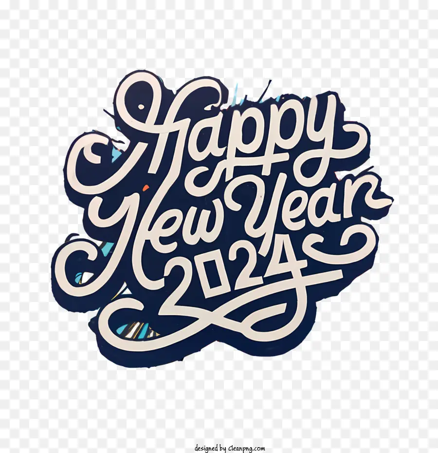 2024 Ano Novo，Feliz Ano Novo PNG
