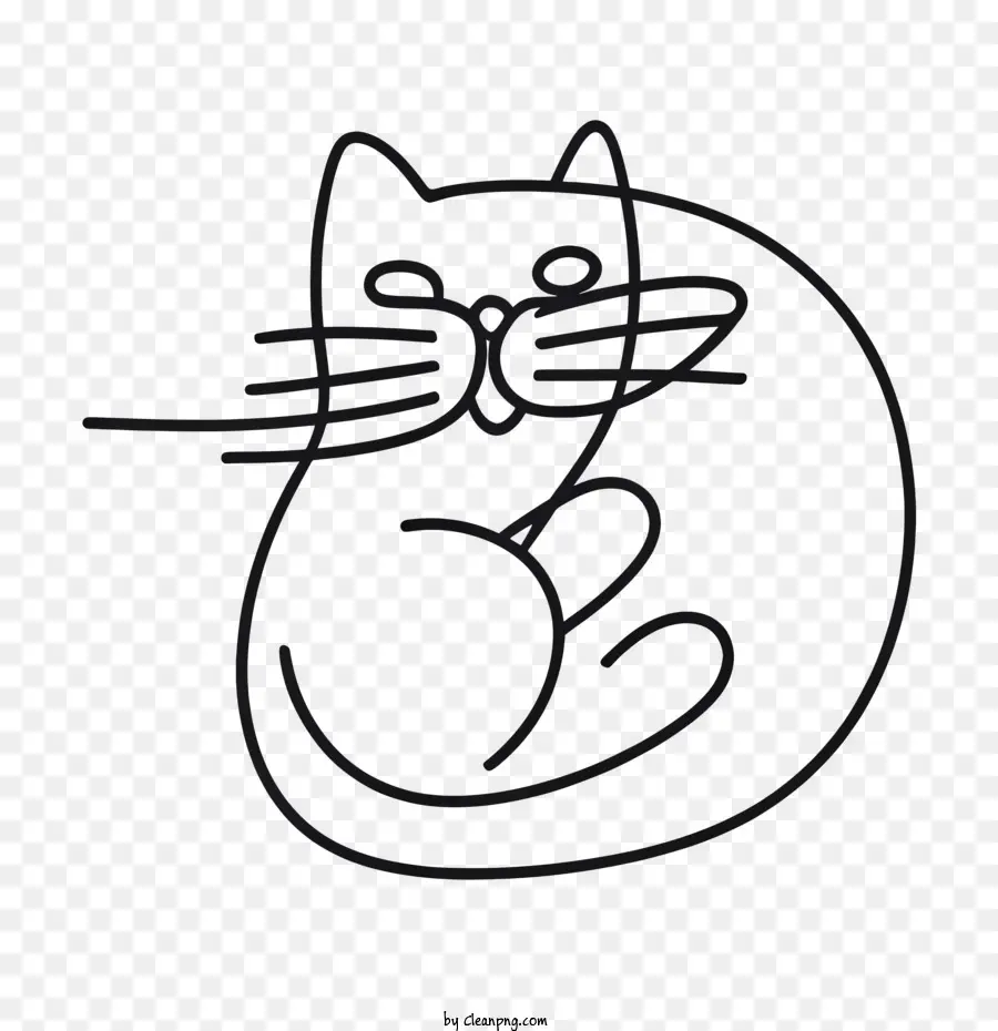 Gato Desenhado à Mão，Gato PNG