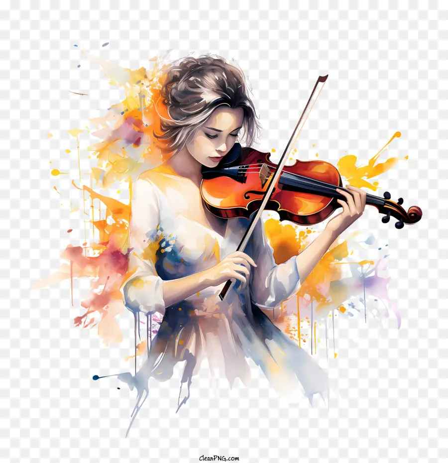 Dia Do Violino，Mulher PNG