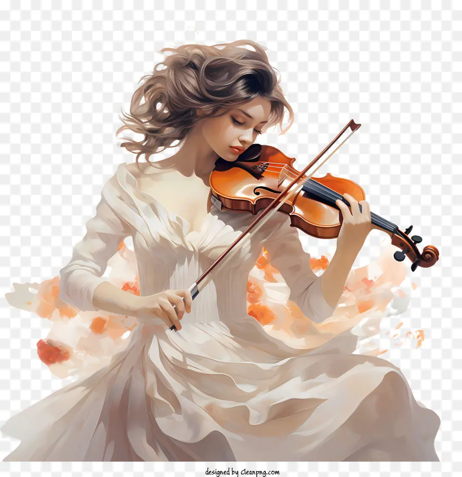 Dia Do Violino，Menina PNG