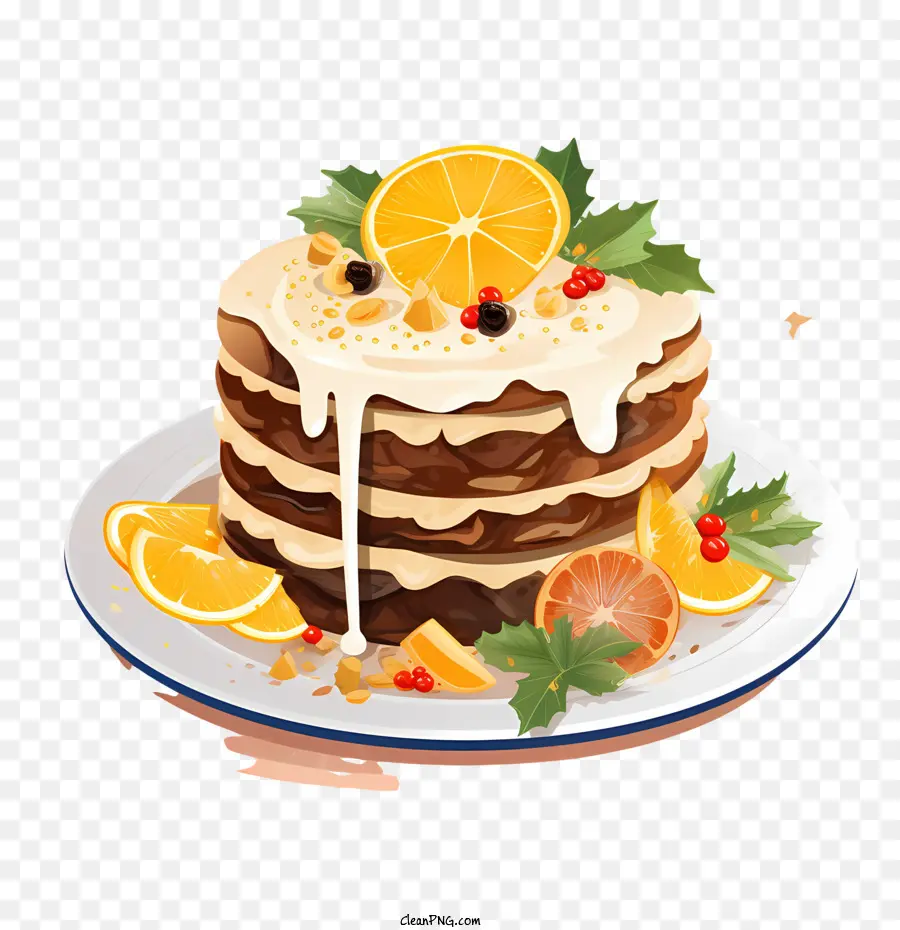 Pudim De Natal，Bolo De Chocolate PNG