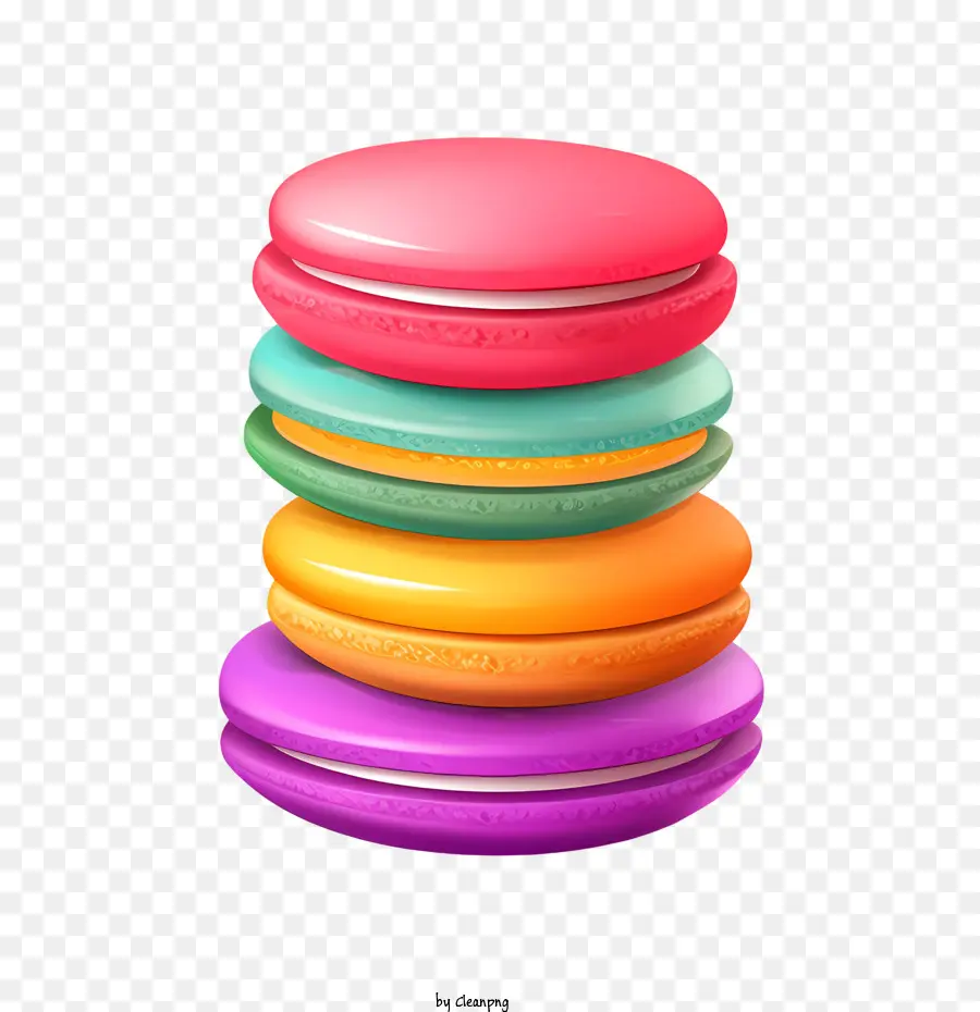 Dia Do Macarrão，Macarons Coloridos PNG