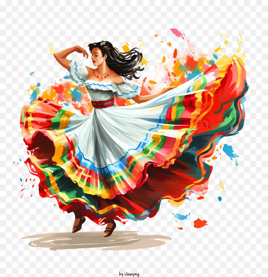 Dia Da Independência Do México，Flamenco Dancer PNG