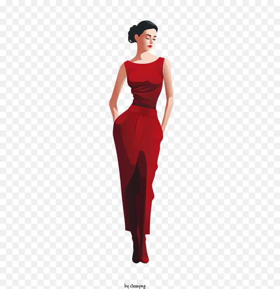 National Wear Red Day，Vestido Vermelho PNG