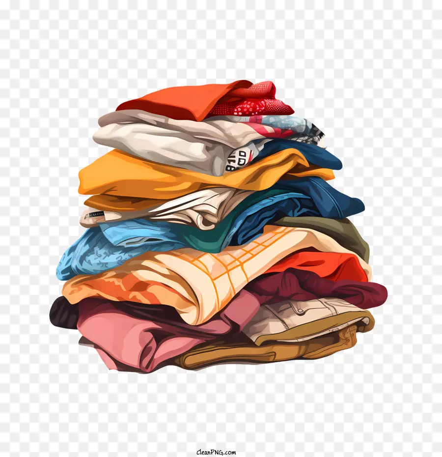 Pilha De Roupas，Stack PNG