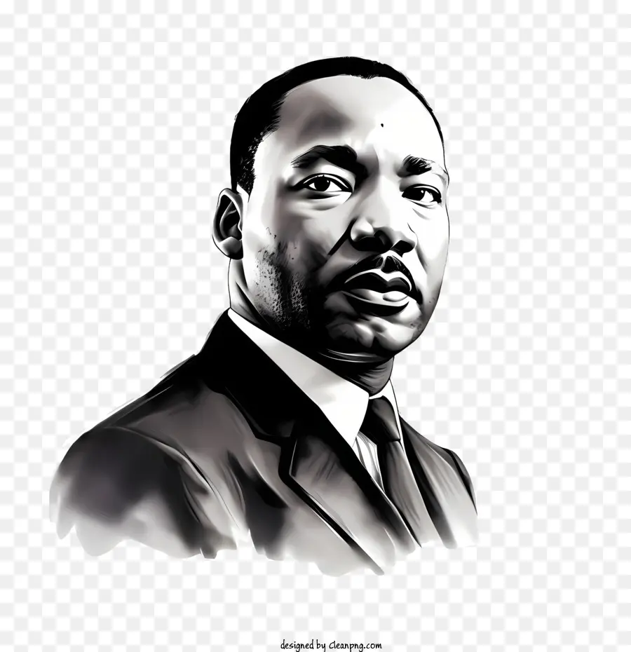 Martin Luther King Jr Dias，Retrato PNG