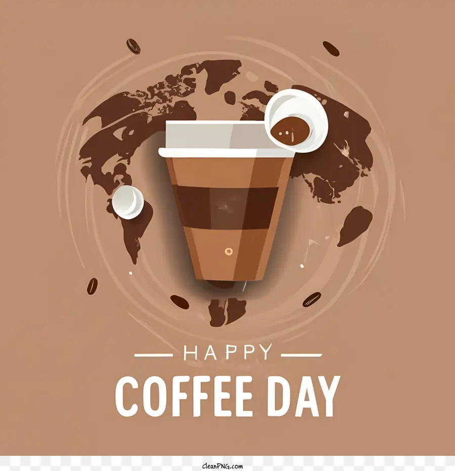 Dia Internacional Do Café，Happy Coffee Day PNG