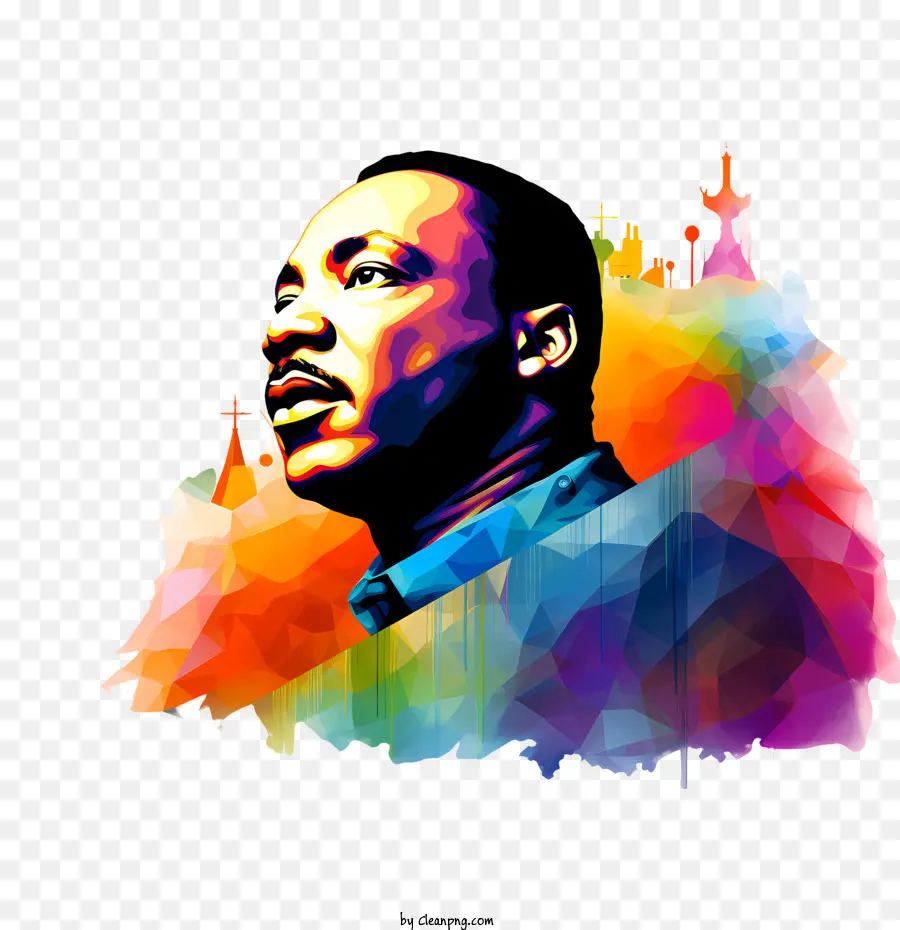 Martin Luther King Jr Dias，Retrato PNG