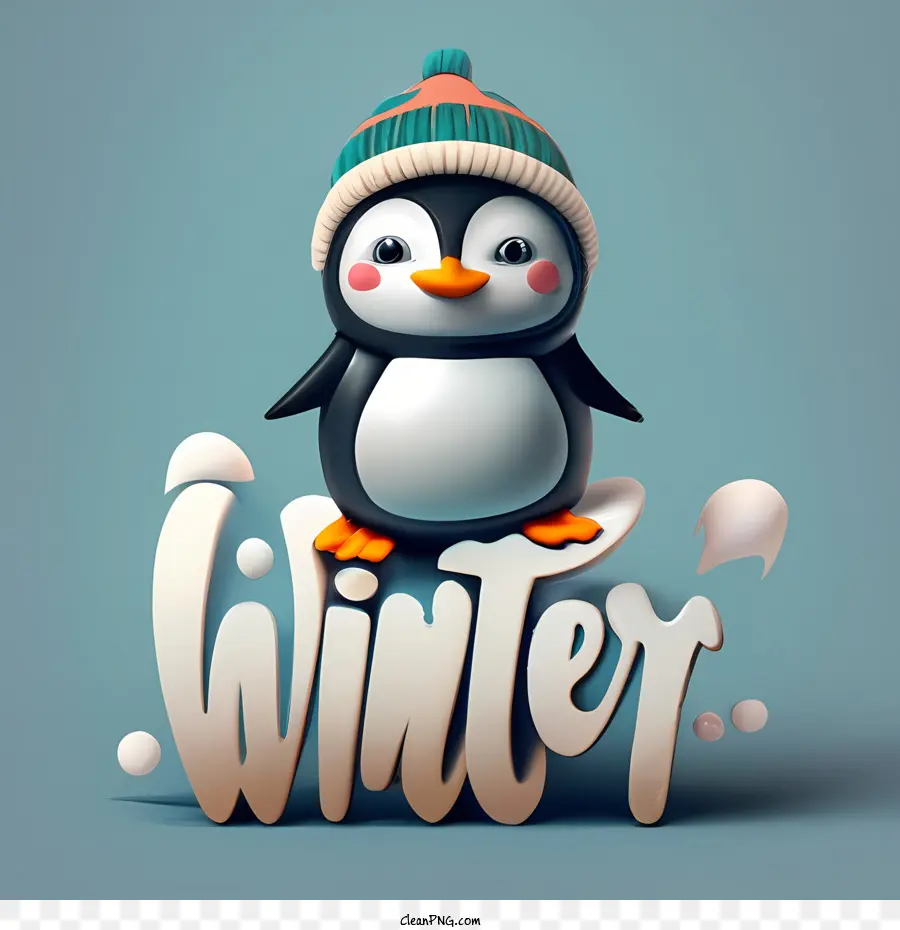 Olá Inverno，Penguin PNG