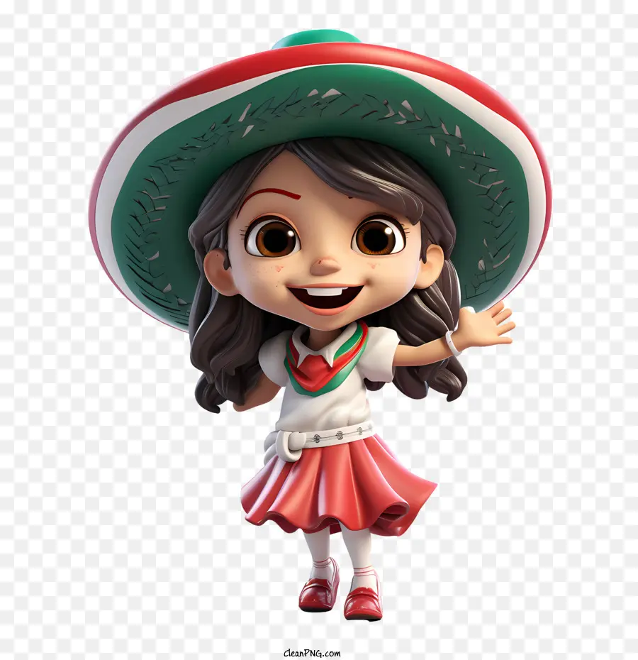 Dia Da Independência Do México，Grande Chapéu Vermelho Com Uma Borda PNG