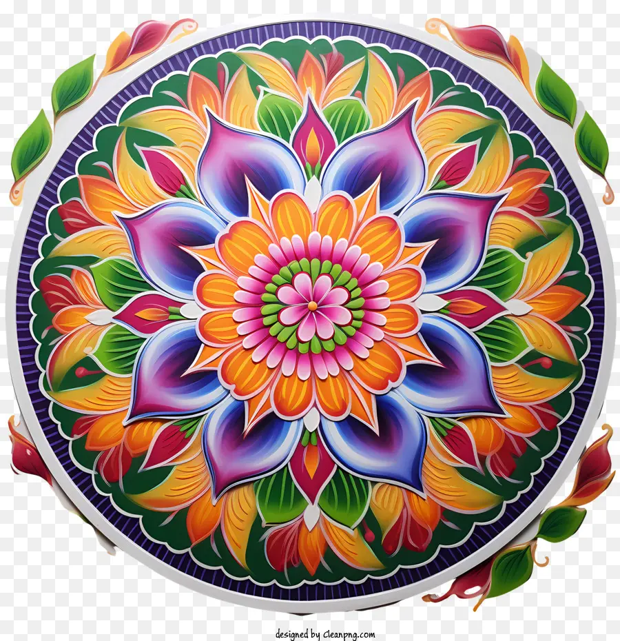 Onã，Rangoli Floral PNG