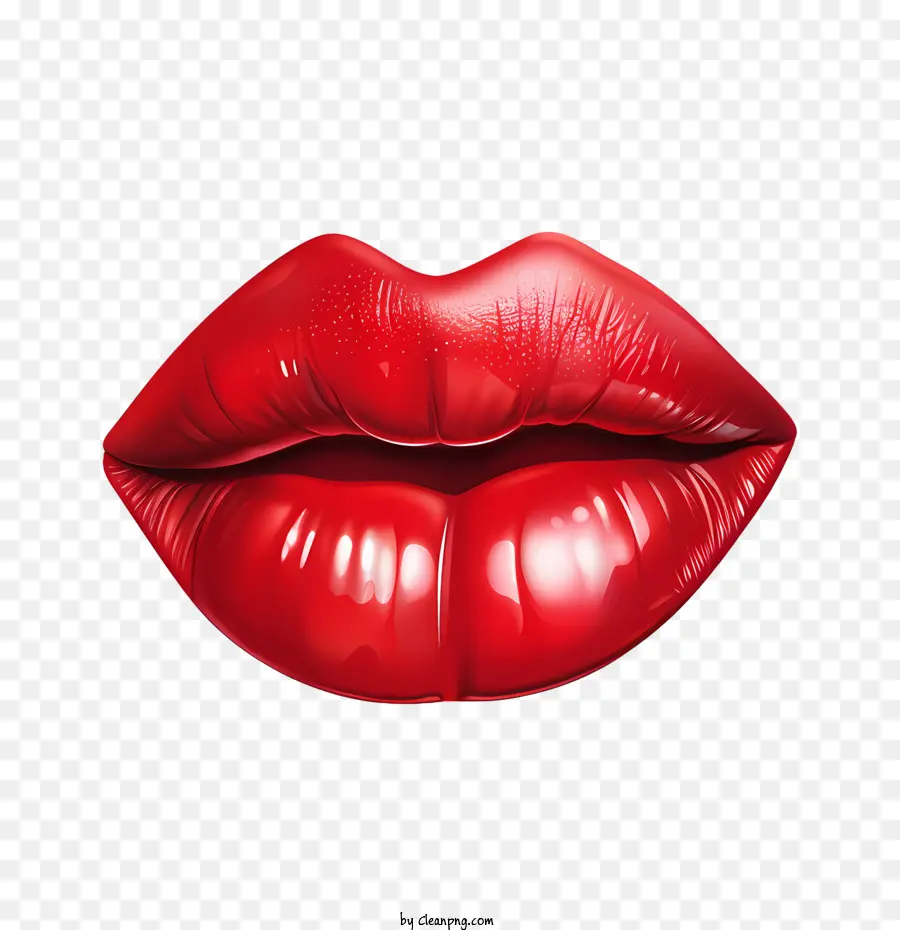 Os Lábios Vermelhos，Batom PNG