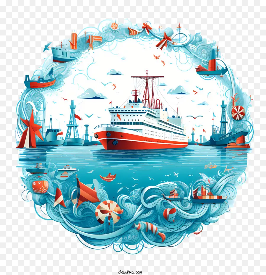 Dia Marítimo Mundial，Navio De Cruzeiro PNG