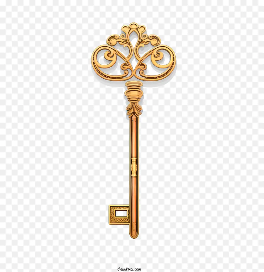 Golden Key，Key PNG