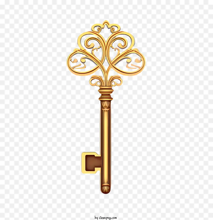 Golden Key，Key PNG