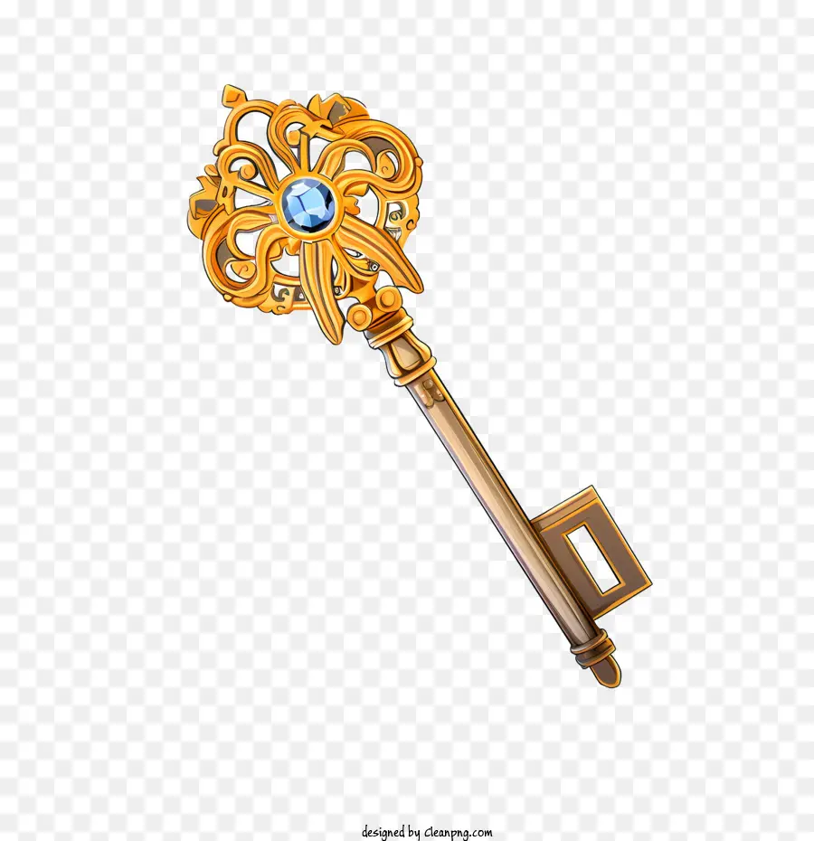 Golden Key，Key PNG