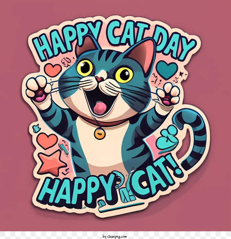 Dia Global Do Gato，Happy Cat PNG