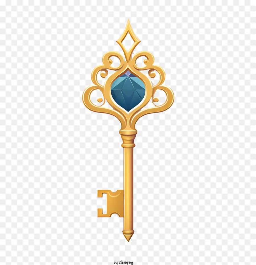 Golden Key，Key PNG