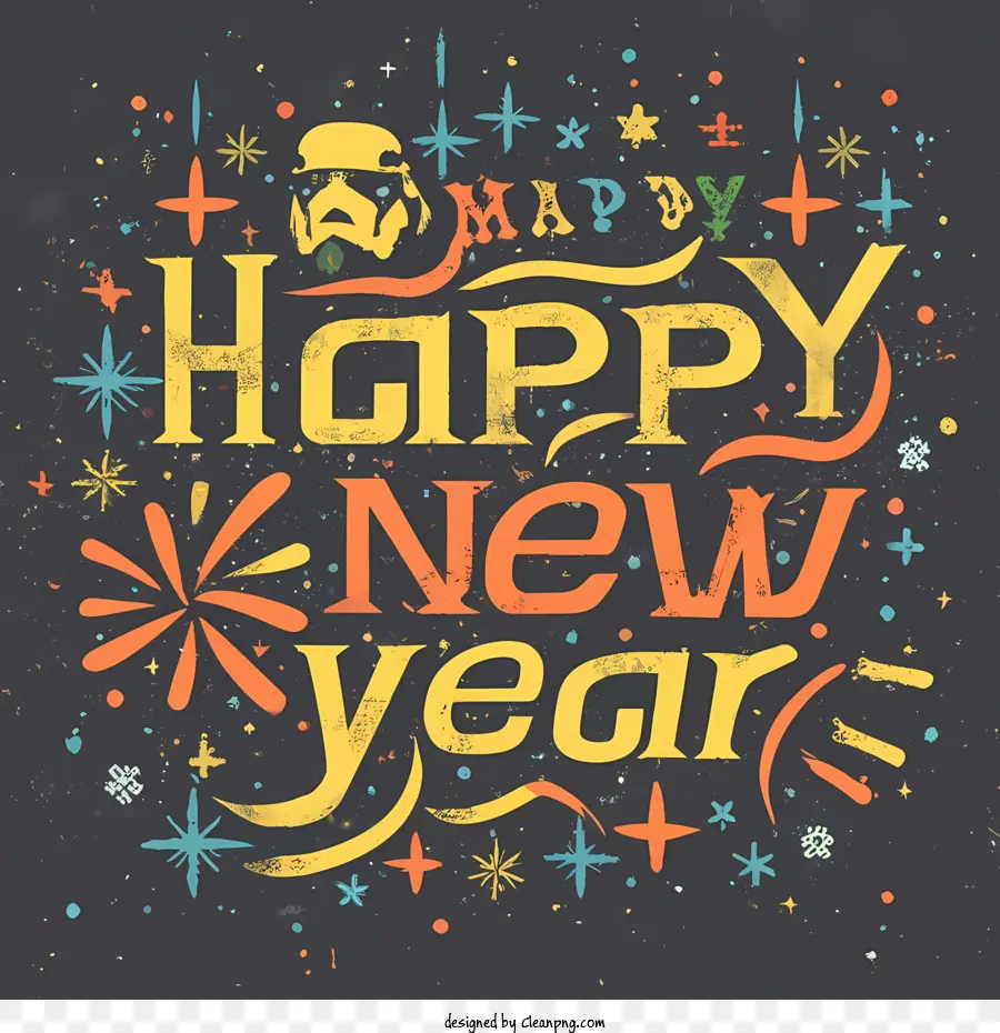 Feliz Ano Novo，Saudações De Ano Novo PNG