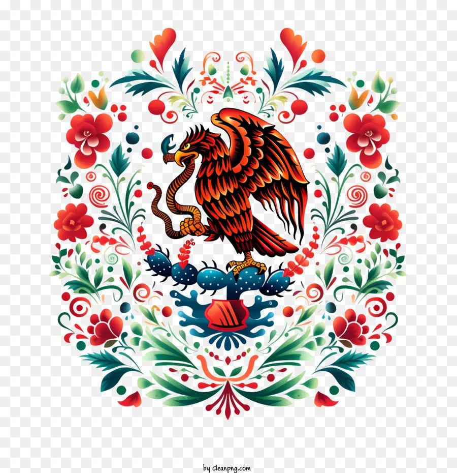 Dia Da Independência Do México，Floral PNG