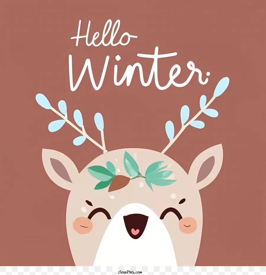 Olá Inverno，Deer PNG