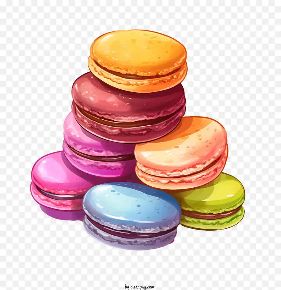 Macaroon Dia，Colorido PNG