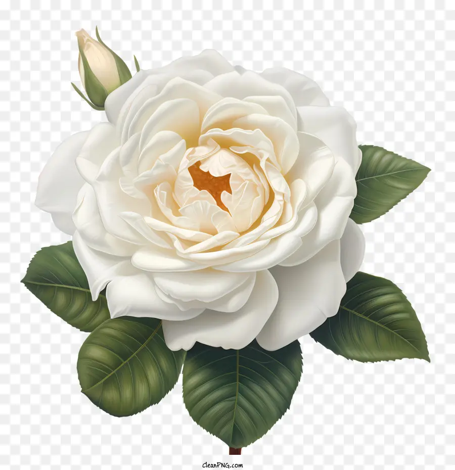 Flor Branca De Rosa，Rosa Branca PNG