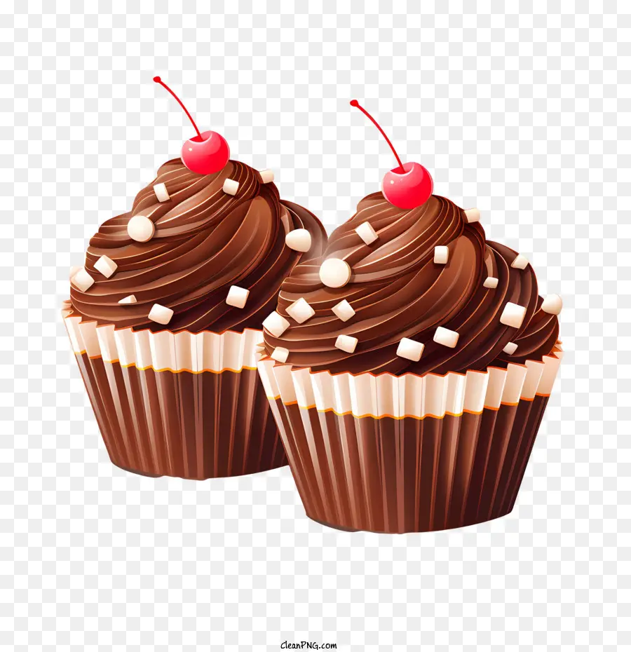 Dia Do Cupcake De Chocolate，Cupcakes De Chocolate PNG