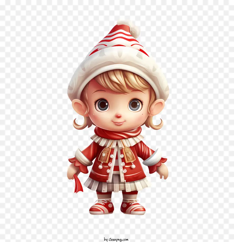Christmas Elf，Menina PNG