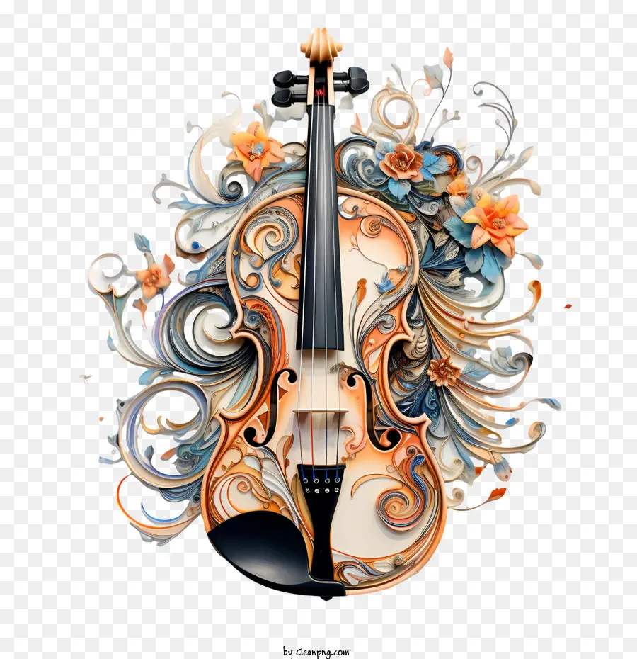 Dia Do Violino，Violino Decorativo PNG