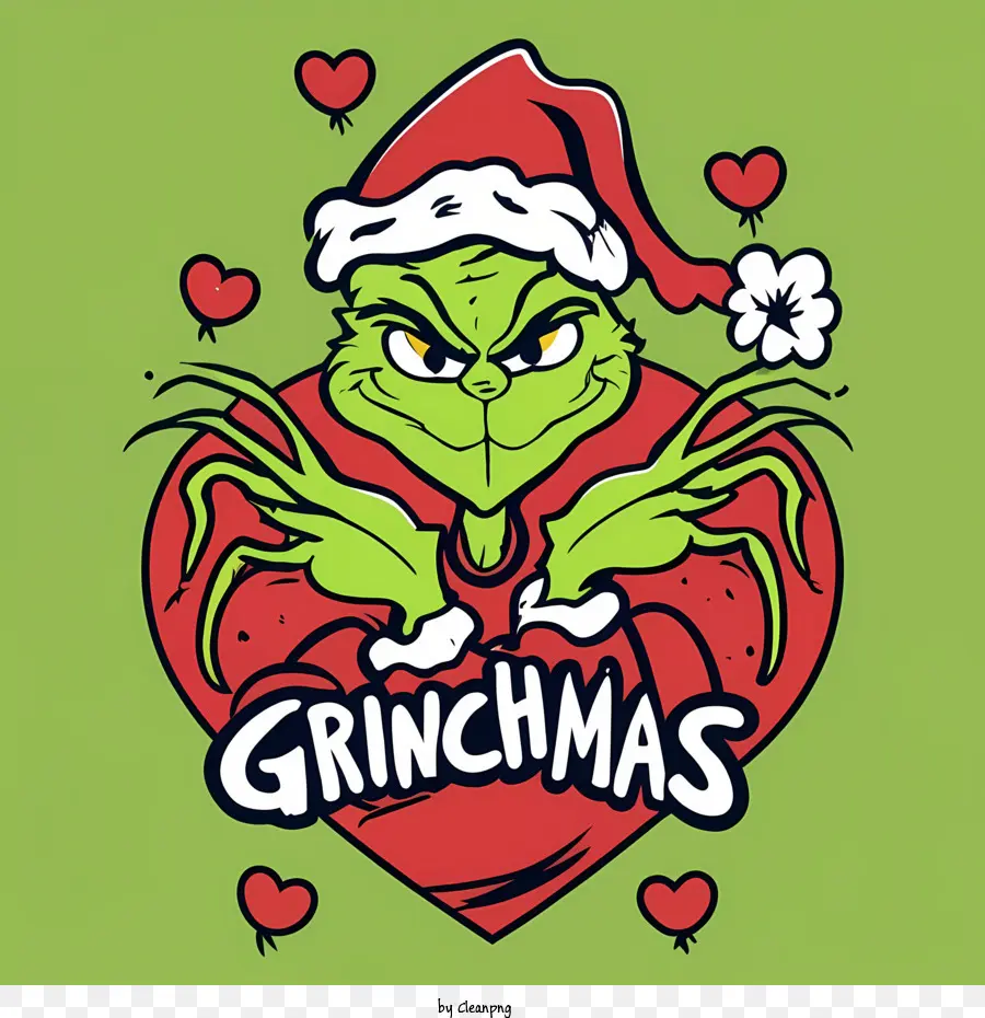 Natal Grinch，Sorrindo PNG