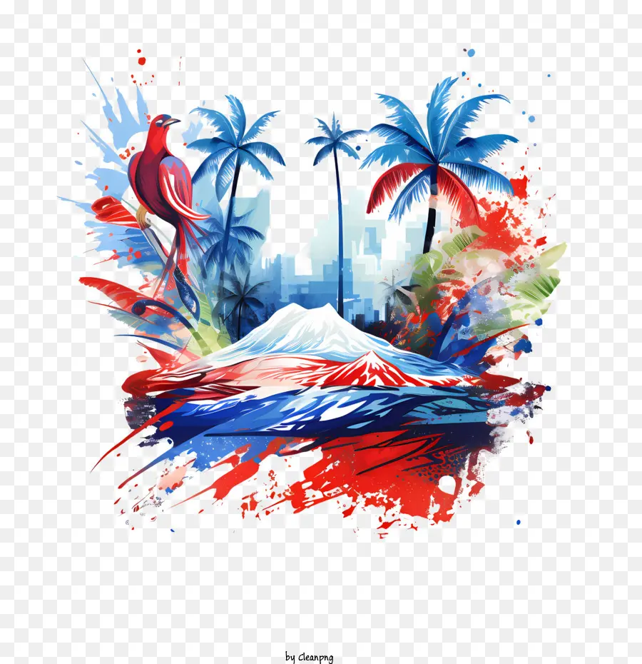Dia Da Independência Da Costa Rica，Aquarela PNG