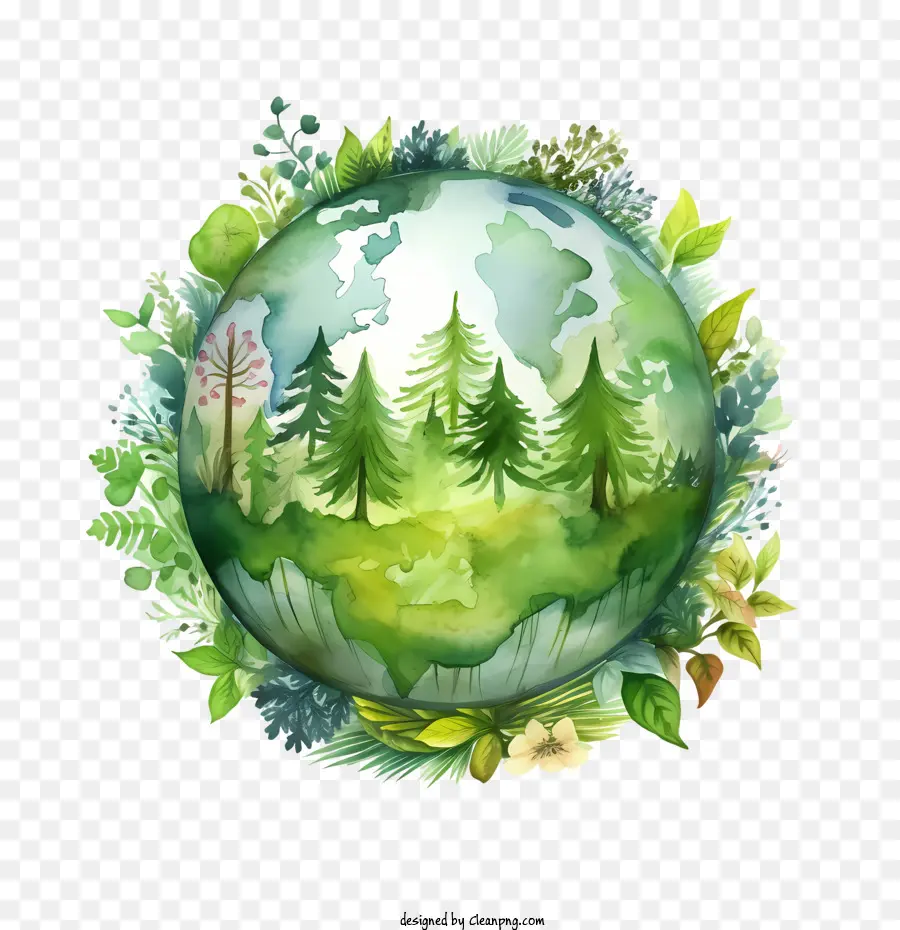 Planeta Verde，Terra Verde PNG