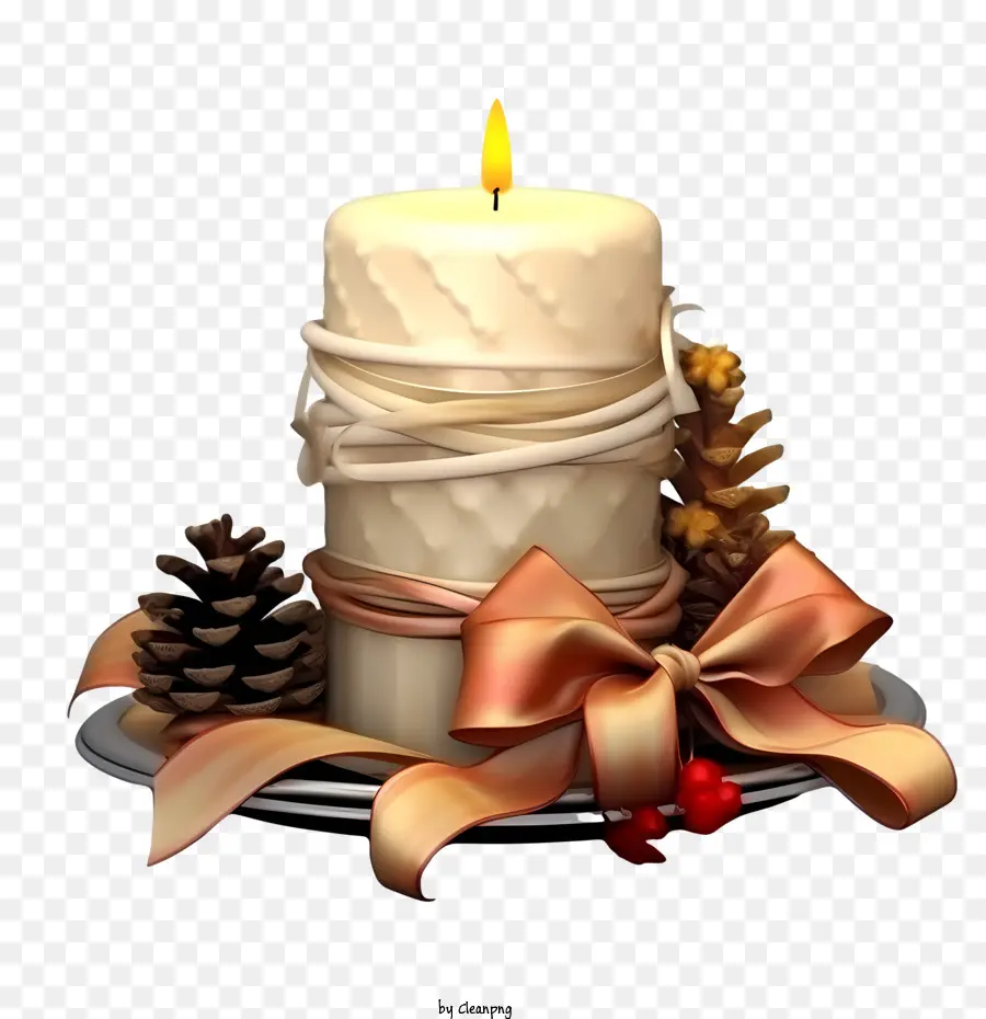 Vela De Natal，Vela Decorativa PNG