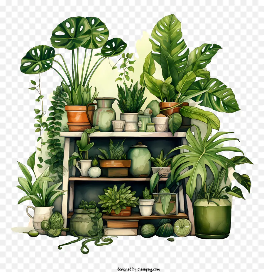 Dia De Valorização Das Plantas De Casa，Vasos De Plantas PNG