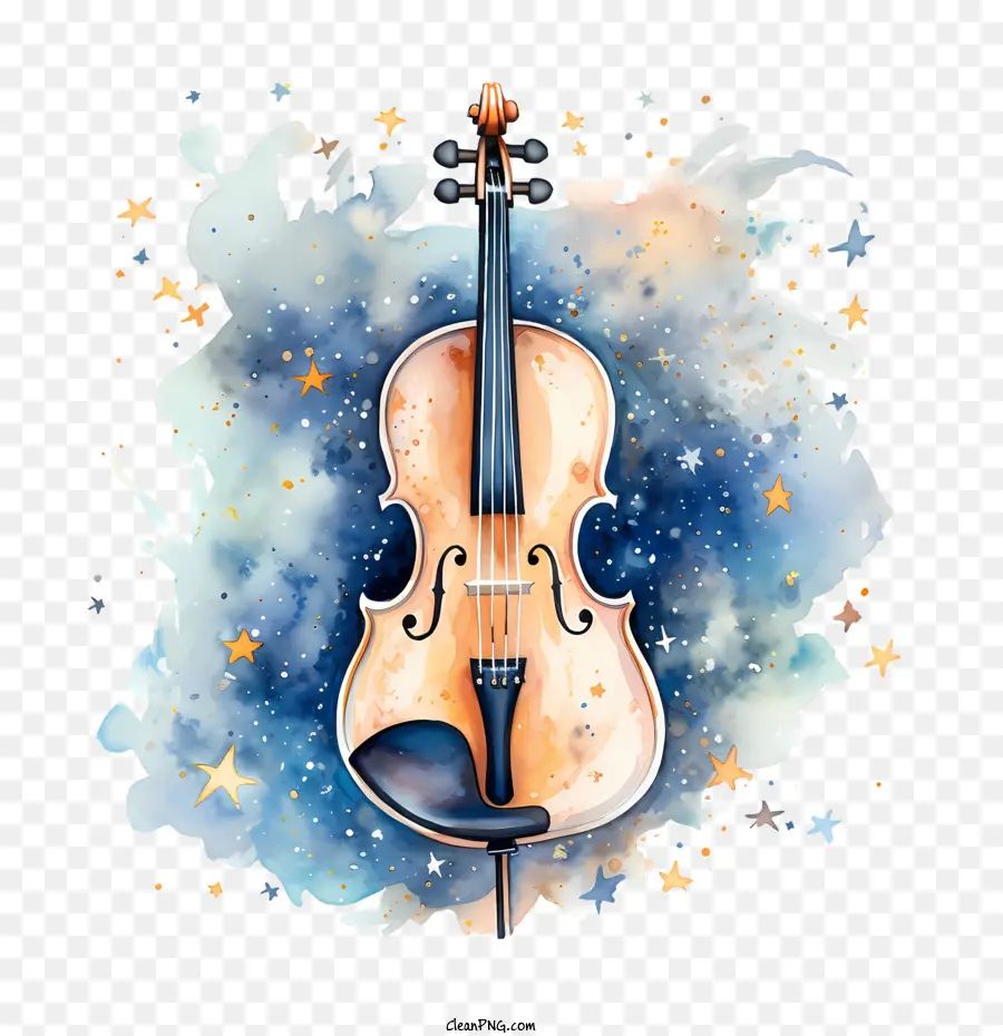 Dia Do Violino，Aquarela PNG